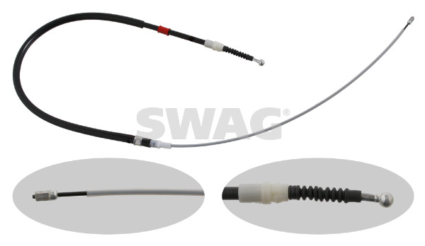 Cavo comando, Freno stazionamento - 30 93 0727 SWAG